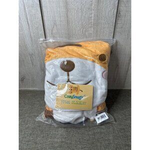 Cozy Snug Tiger Blanket Wrap For Kids Soft Plush Fleece Sleeping Bag Sleep Sack